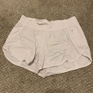 Lululemon Tracker 4” shorts. White. Size 12